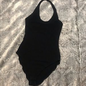 Black Halter top bodysuit